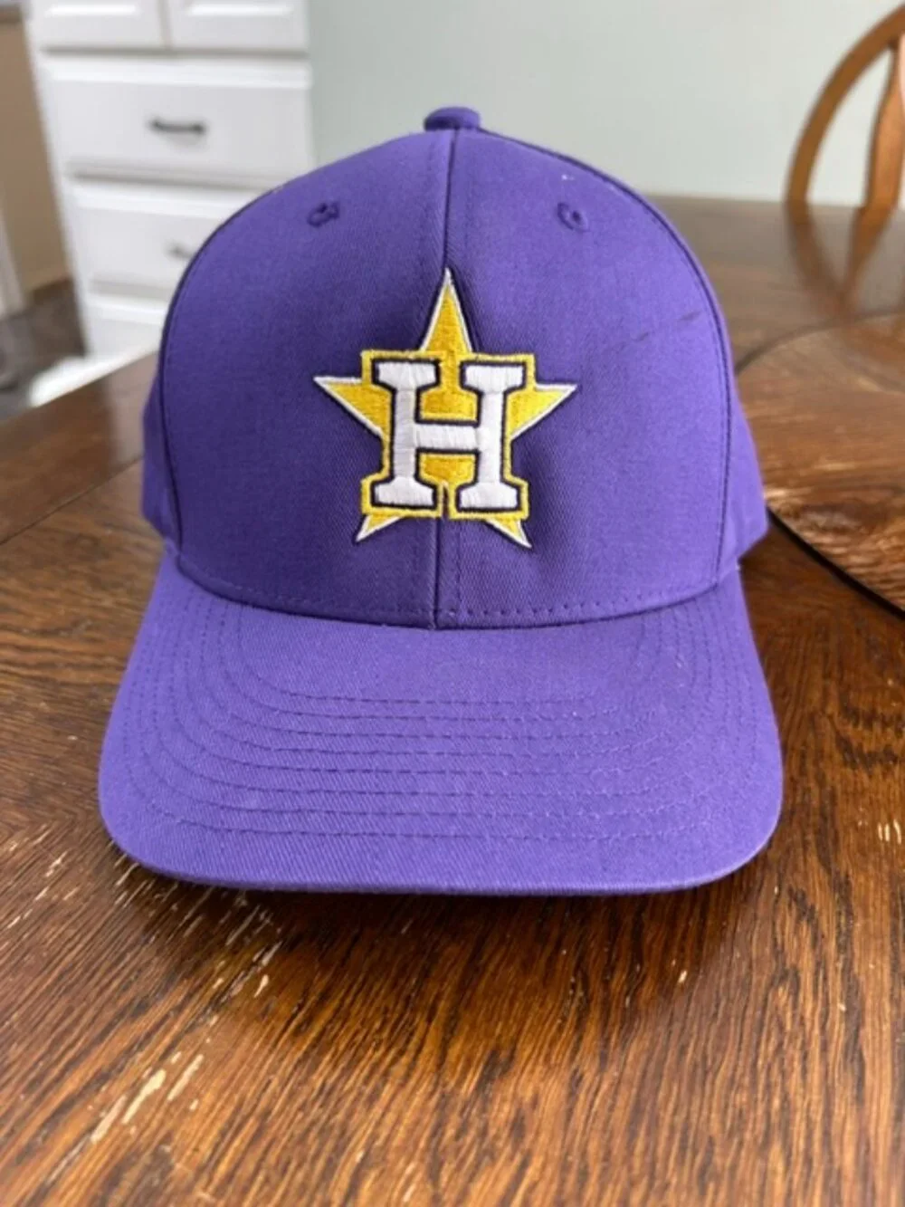 Houston Astros Baseball Cap with Adjustable Plastic Strap - $19
